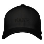 NAME Lettering Hat – Simple Embroidered Style 刺繍入りキャップ (正面)