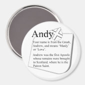 Name Magnet: Andy マグネット (正面/裏面)
