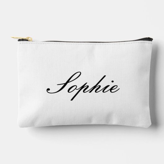 Name Makeup Bag,Beaty makeup bag,Monogramed Makeup アクセサリーポーチ (正面)