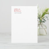 Name Minimalist Professional Plain Casual Card (スタンド正面)