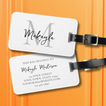 Name Monogram Stylish Script 