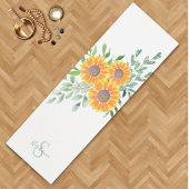 Name Monogram Sunflower ヨガマット