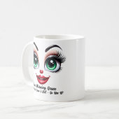 Name Motivation Grace, Fabulous Eyes Funny Face コーヒーマグカップ (正面左)