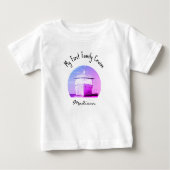 Name, My First Family Cruise 3mos to 24mos ベビーTシャツ (正面)