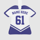 Name & Number Jersey USAロゴオーナメント オーナメント (裏面)