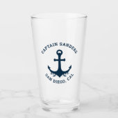 Name of Captain Blue's Ship タンブラーグラス (正面)