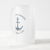 Name of Captain Blue's Ship フロストグラスビールジョッキ (正面左)