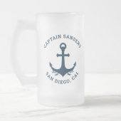 Name of Captain Blue's Ship フロストグラスビールジョッキ (左)