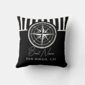 Name of your boat Nautical Compass クッション (裏面)