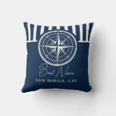 Name of your boat Nautical Compass クッション (裏面)