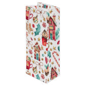 Name on Cute お洒落 Sweets Holiday ワインギフトバッグ (裏面アングル)