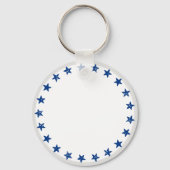 Name, Photo or Logo, Happy Birthday America Round キーホルダー (裏面)