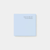 Name Professional Modern Minimalist Blue ポストイット (正面)
