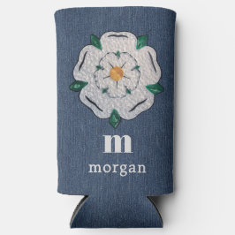 Name, Quilled Yorkshire White Rose, Popular Slim スリム缶クーラー