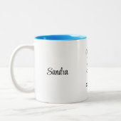 Name, Quilling Keep Calm Classic Two-Tone Mug ツートーンマグカップ (左)