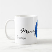 Name, September Sapphire Blue | Merry Christmas コーヒーマグカップ (左)