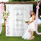 Name Sign for Wedding, Wedding Backdrop Sign タペストリー