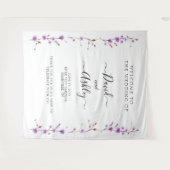 Name Sign for Wedding, Wedding Backdrop Sign タペストリー (正面(横))