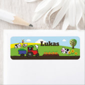 Name sticker tractor farm  ラベル (インサイチュ)