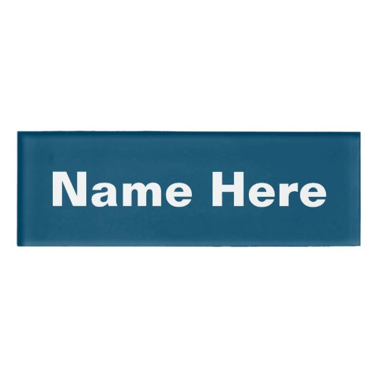 Name Tag with Magnetic Holder 名札 (正面)