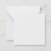 Name, Thank You Mini Christmas Gift Enclosure Card ノートカード (裏面)