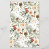 Name that Tea Winter Bridal Shower Game Card チラシ (裏面)