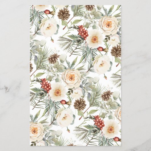 Name that Tea Winter Bridal Shower Game Card チラシ (裏面)