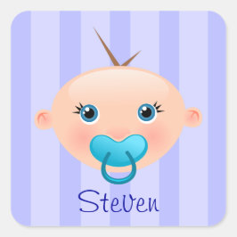 "Name This!" -ベビー顔シール少年 スクエアシール