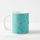Name, Turquoise Candy & Cookies 11oz Coffee Mug コーヒーマグカップ (左)