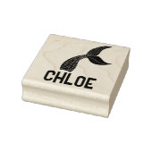 Name with Mermaid Tail Signature Stamp ラバースタンプ (スタンプ)