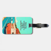 Name World Traveler Car | Custom Monogram Initial  ラゲッジタグ (裏面横)