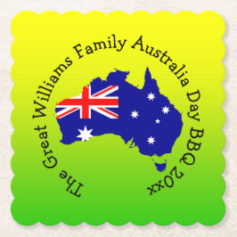 Name Year Australia Day BBQの追加 ペーパーコースター