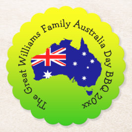 Name Year Australia Day BBQの追加 ペーパーコースター