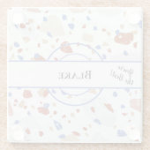 Name, You're the Best, Terrazzo Pattern ガラスコースター (裏面)