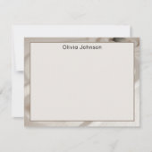 Name || Zen Garden Orange Monarch Butterfly Frame ノートカード (正面)