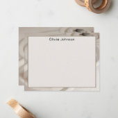 Name || Zen Garden Orange Monarch Butterfly Frame ノートカード (正面/裏面インサイチュ)