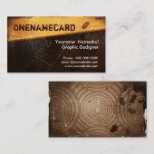 namecard-008/グランジで古い紙 名刺 (正面/裏面)