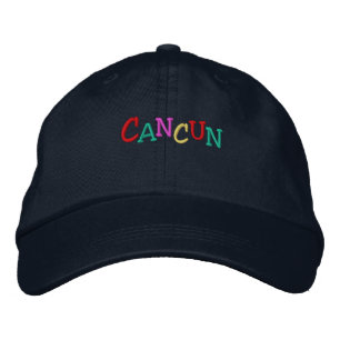 Namedrop Nation_Cancun-数々の色 刺繍入りキャップ