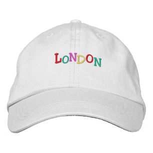 Namedrop Nation_London数々の-colored 刺繍入りキャップ