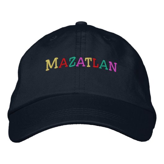 Namedrop Nation_Mazatlan-数々の色 刺繍入りキャップ (正面)