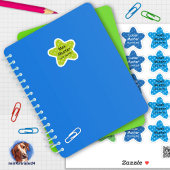 Namensaufkleber Kleine Sterne 2 | Form - Aufkleber シール