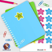 Namensaufkleber Kleine Sterne | Form - Aufkleber シール