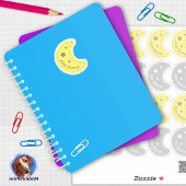 Namensaufkleber Kleiner Mond | 24 Form - Aufkleber シール