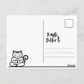 NaMEOWste Cat In a Yoga's Tree めい想 Pose Pink ポストカード (裏面)