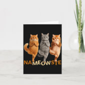 Nameowste Yoga Cat  カード (正面)