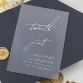 NAMES エレガントWhiteの結婚書モダン アクリル招待状