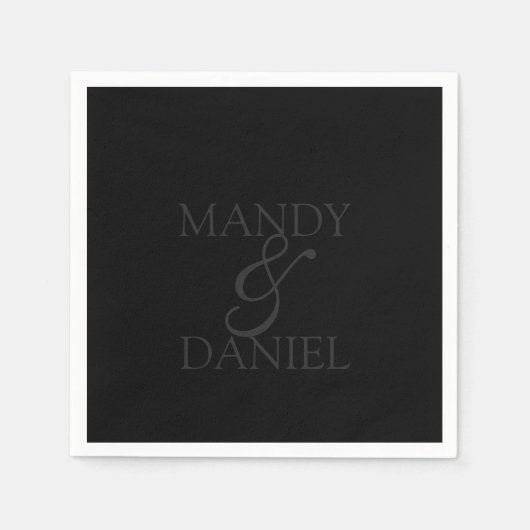 Names and Ampersand スタンダードカクテルナプキン (正面)