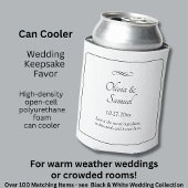 Names Date Message Black White Infinity  缶クーラー