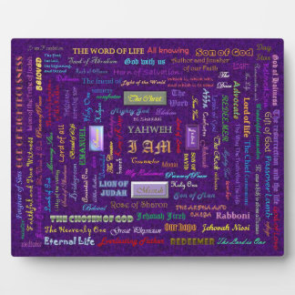 names of God photo display plaque with easel フォトプラーク