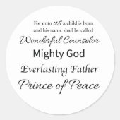 Names of God Sticker ラウンドシール (正面)